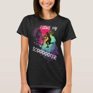 Stunt Scooter Kids Kick Scooter Scooter Rider Skat T-Shirt