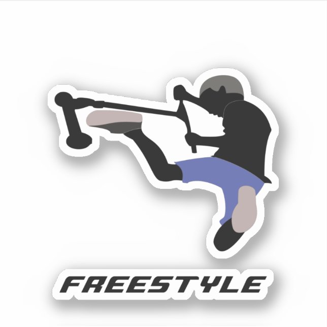 Stunt scooter rider (Front)