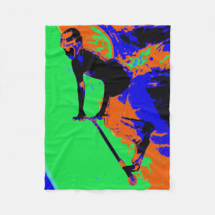 Stunt Scooter Speedster - Scooter Boy  Blanket