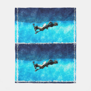 Stunt Scooter Sports Fleece Blanket
