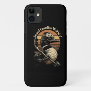 Stupid Canadian Wolf Bird Case-Mate iPhone Case