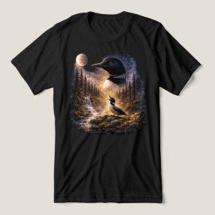  Stupid Canadian Wolf Bird Loon – common loon Howl Tri-Blend Shirt