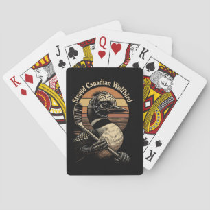 Stupid Canadian Wolf Bird Playing Cards
