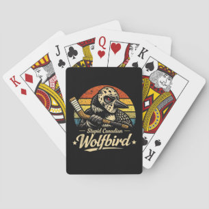 Stupid Canadian Wolf Bird Playing Cards