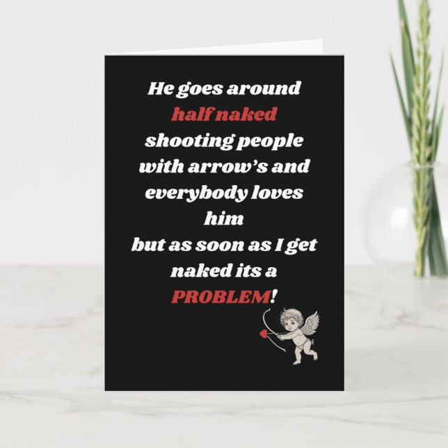 Stupid Cupid Thank You Card (Front)