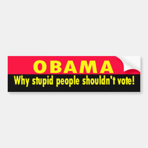 stupid people bumper sticker