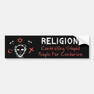 Stupid People Control Bumper Sticker
