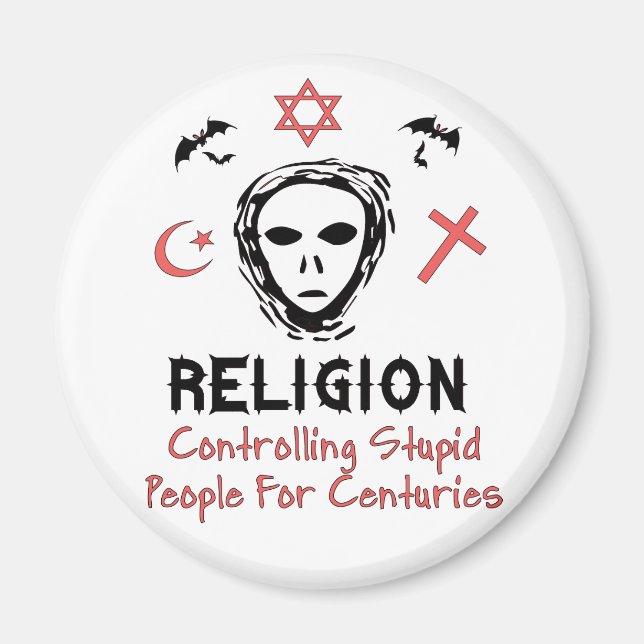 Stupid People Control Magnet (Front)