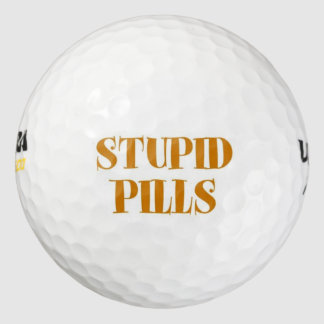 Stupid Pills Golf Balls