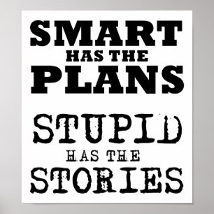 Stupid Stories Funny Poster