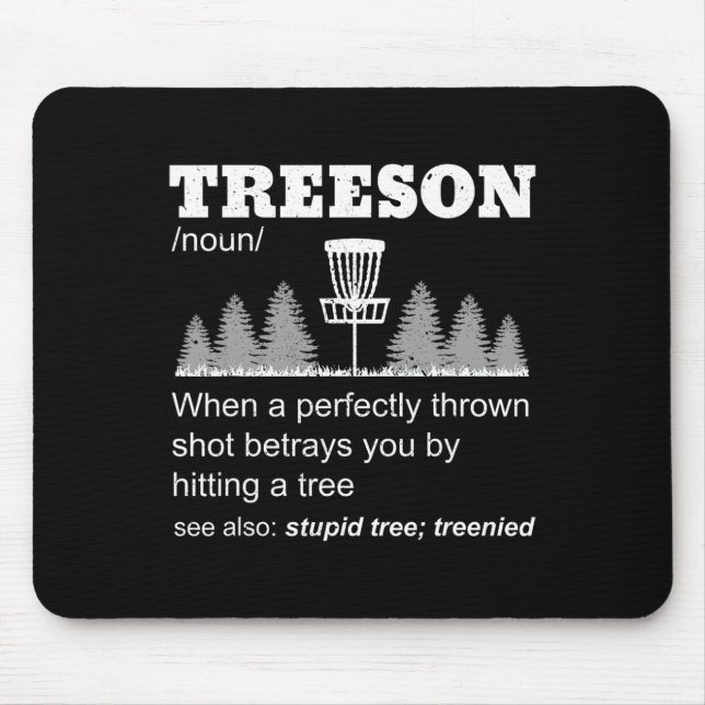 Stupid Tee Funny Disc Golf Meme  Mouse Pad (Front)