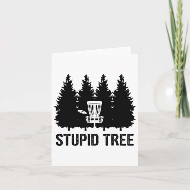 Stupid Tree Disc Golf  Card (Front)