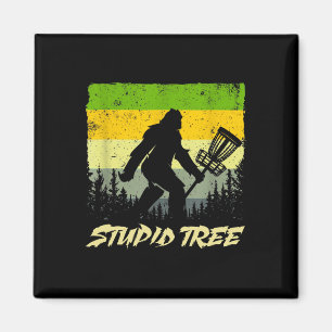 Stupid Tree Disc Golf Funny Frisbee Golf Magnet