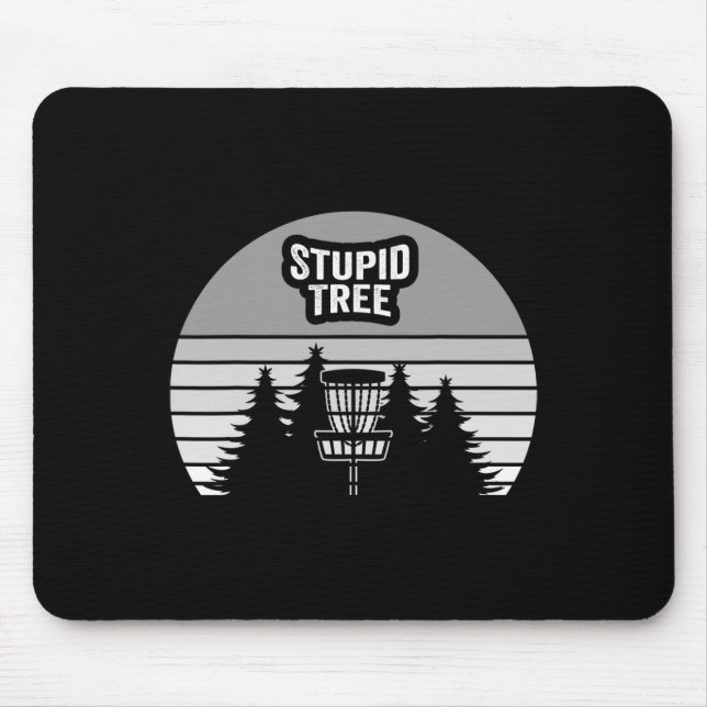 Stupid Tree Disc Golf Sket Sunset  Mouse Pad (Front)