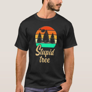 Stupid Tree  Frisbee Disc Golf Retro T-Shirt