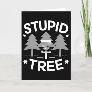 Stupid Tree Funny Disc Golf Frolf _1 Card