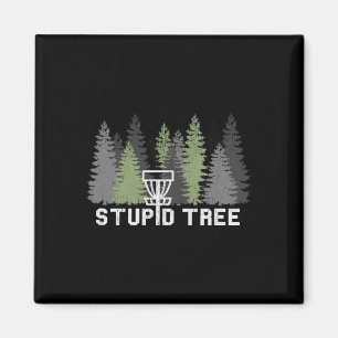 Stupid Tree Funny Disc Golf Frolf Magnet