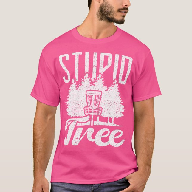 Stupid Tree Mini Disc Golf T-Shirt (Front)