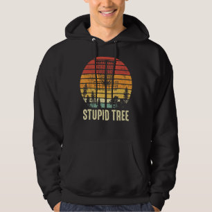 Stupid Tree Vintage Retro Funny Disc Golf Classic Hoodie