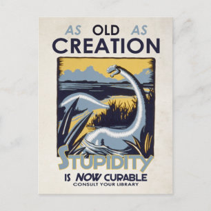 Stupidity is NOW cureable! Postcard