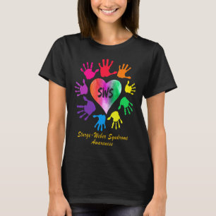 Sturge Weber Syndrome Awareness Rainbow Hands T-Shirt