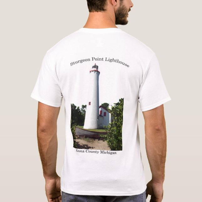 Sturgeon Point Lighthouse 2 sided shirt (Back)