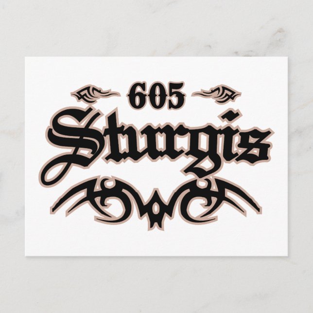 Sturgis 605 postcard (Front)