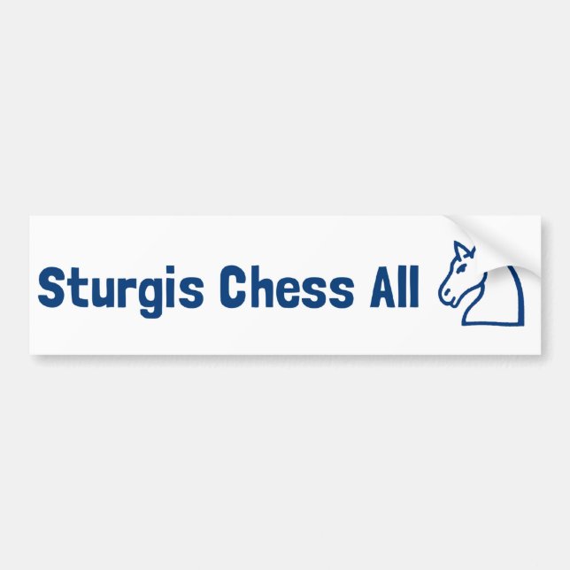 Sturgis Chess All Knight Bumper Sticker (Front)