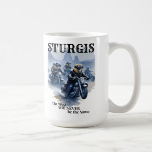 Sturgis Funny Prairie Dog Biker Gang Western Humou Coffee Mug