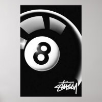 Stüssy Magic 8-Ball – Streetwear Icon" 🎱🖤