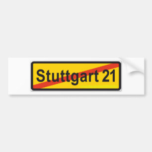 Stuttgart 21 bumper sticker