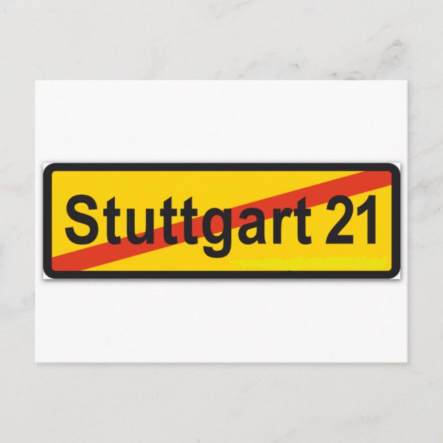 Stuttgart 21 postcard (Front)