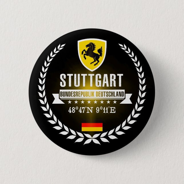 Stuttgart 6 Cm Round Badge (Front)