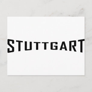 stuttgart deutschland icon postcard