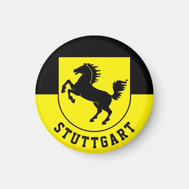 Stuttgart Flag (Germany) Magnet (Front)