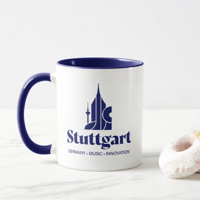Stuttgart Germany Europe Mug (With Donut)