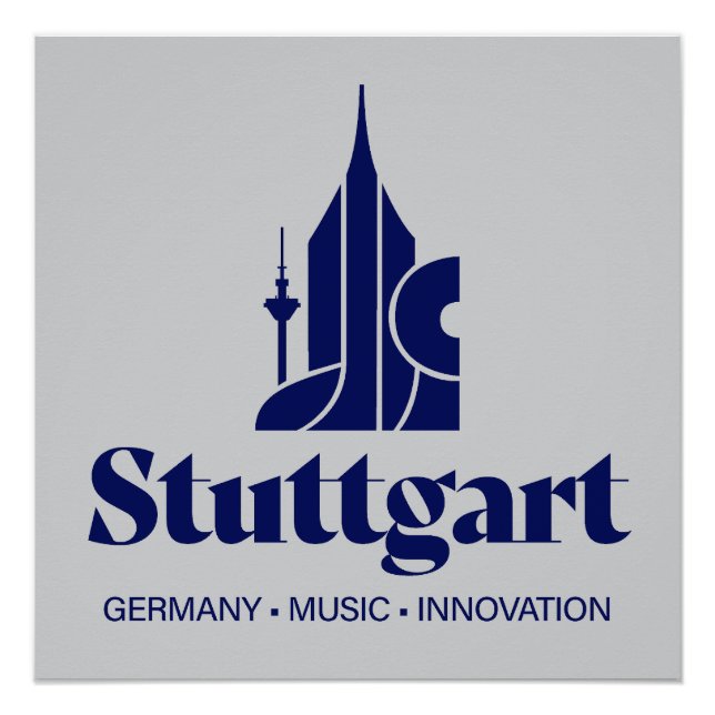 Stuttgart Germany Europe Poster (Front)