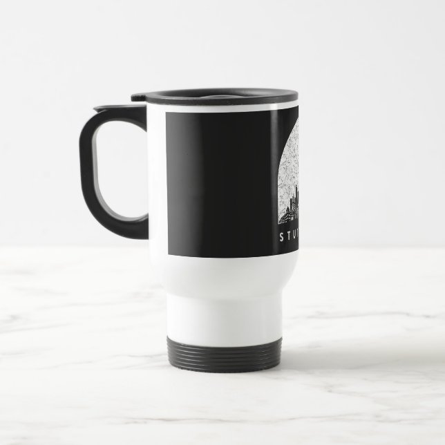 Stuttgart Germany Skyline Travel Mug (Left)