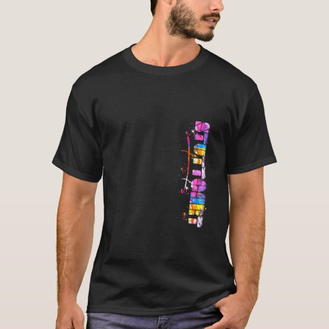 Stuttgart Lettering  Watercolor Stuttgart T-Shirt (Front)