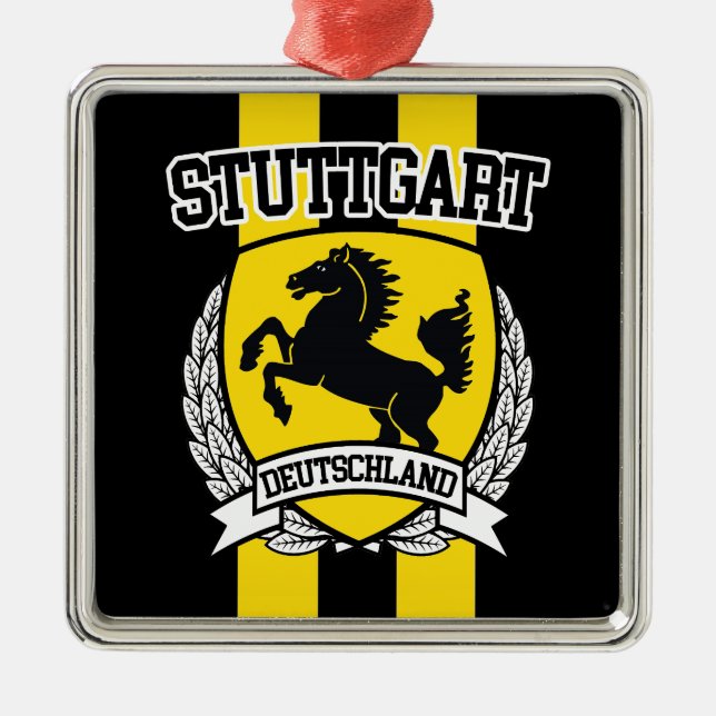 Stuttgart Metal Tree Decoration (Front)