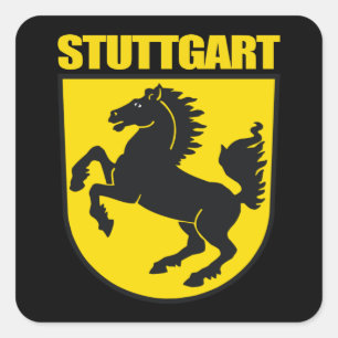 Stuttgart Square Sticker