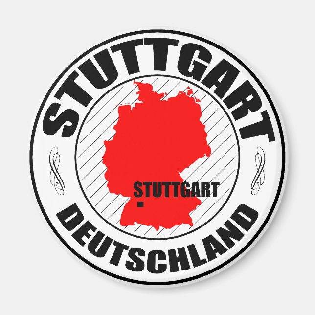 Stuttgart Stamp A002 Magnet (Front)