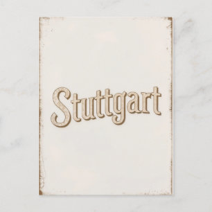 Stuttgart Vintage  Postcard