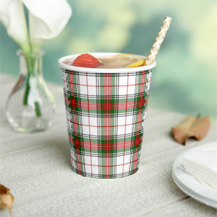 Stwart King George Plaid Paper Cups