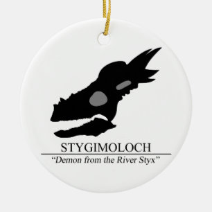 Stygimoloch Skull Ceramic Tree Decoration