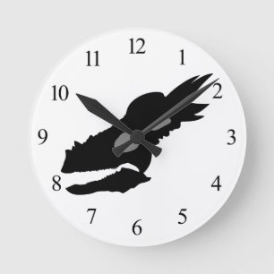 Stygimoloch Skull Round Clock