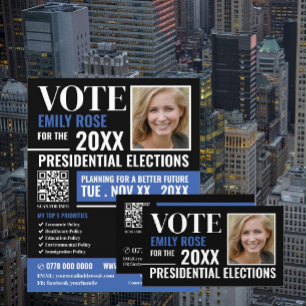 Styish Political Campaigner Advertising Flyer