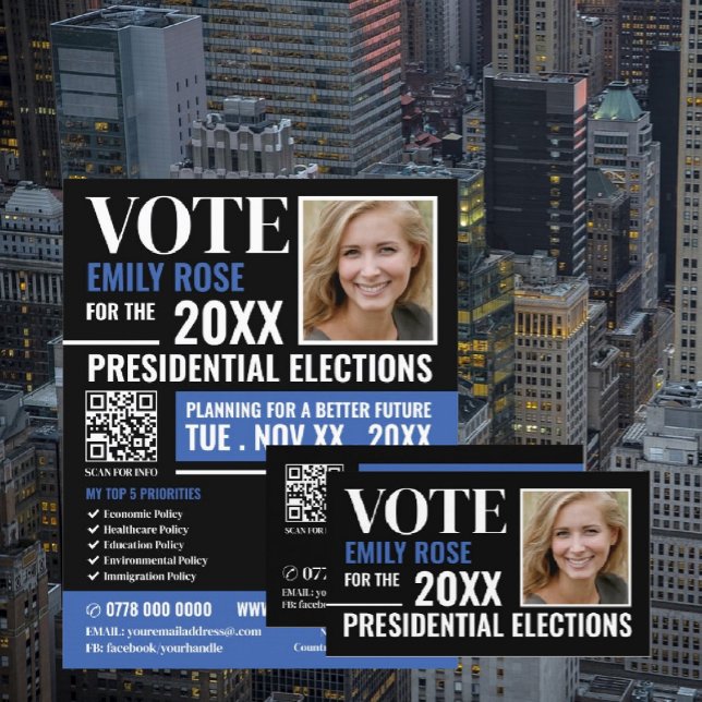 Styish Political Campaigner Advertising Flyer (Creator Uploaded)