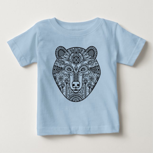 Style Bear Head Baby T-Shirt (Front)