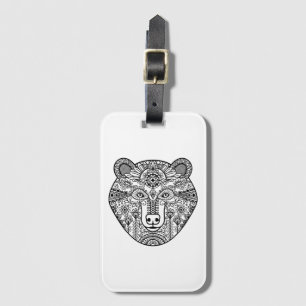 Style Bear Head Luggage Tag